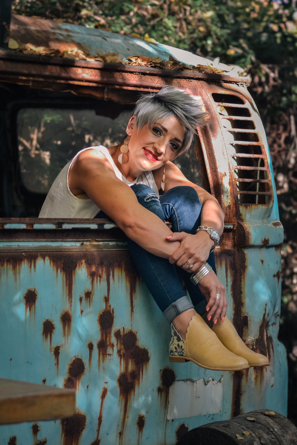 Lyla Boot Nude & Paisley