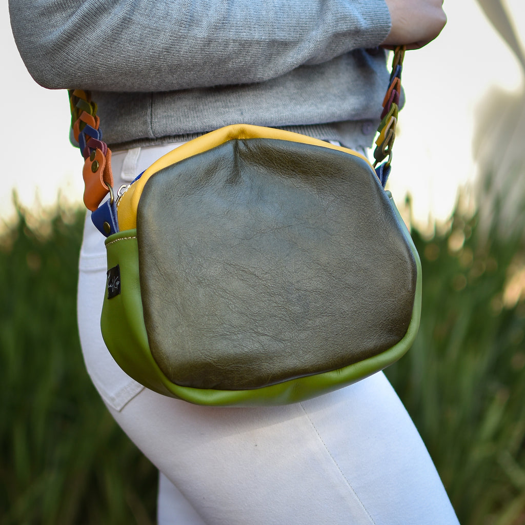 Handbag Zebra/Orange/Green