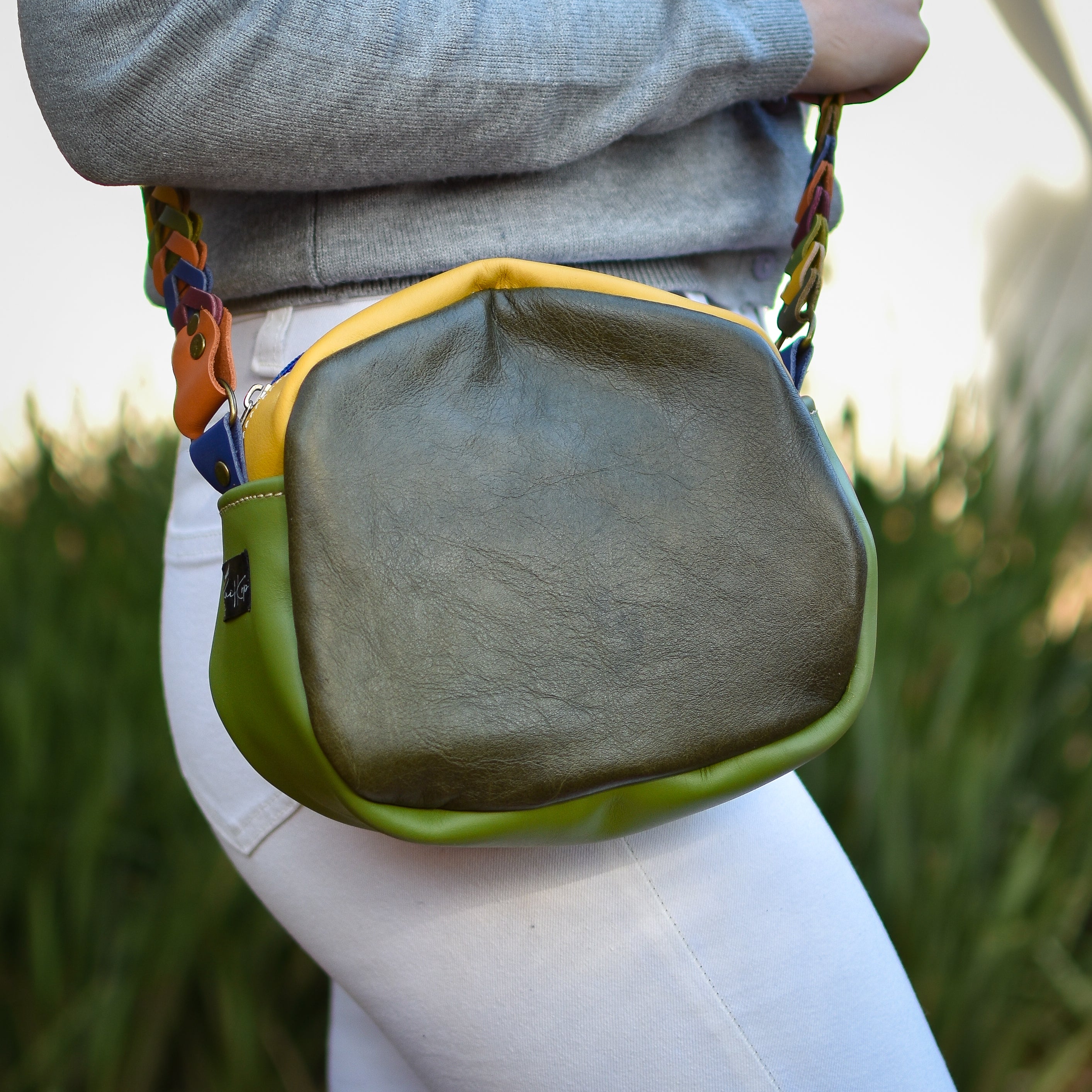 Handbag Zebra/Orange/Green
