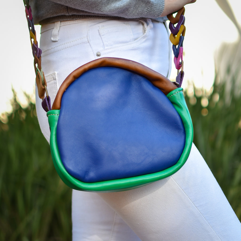 Handbag Mustard/Check/Green