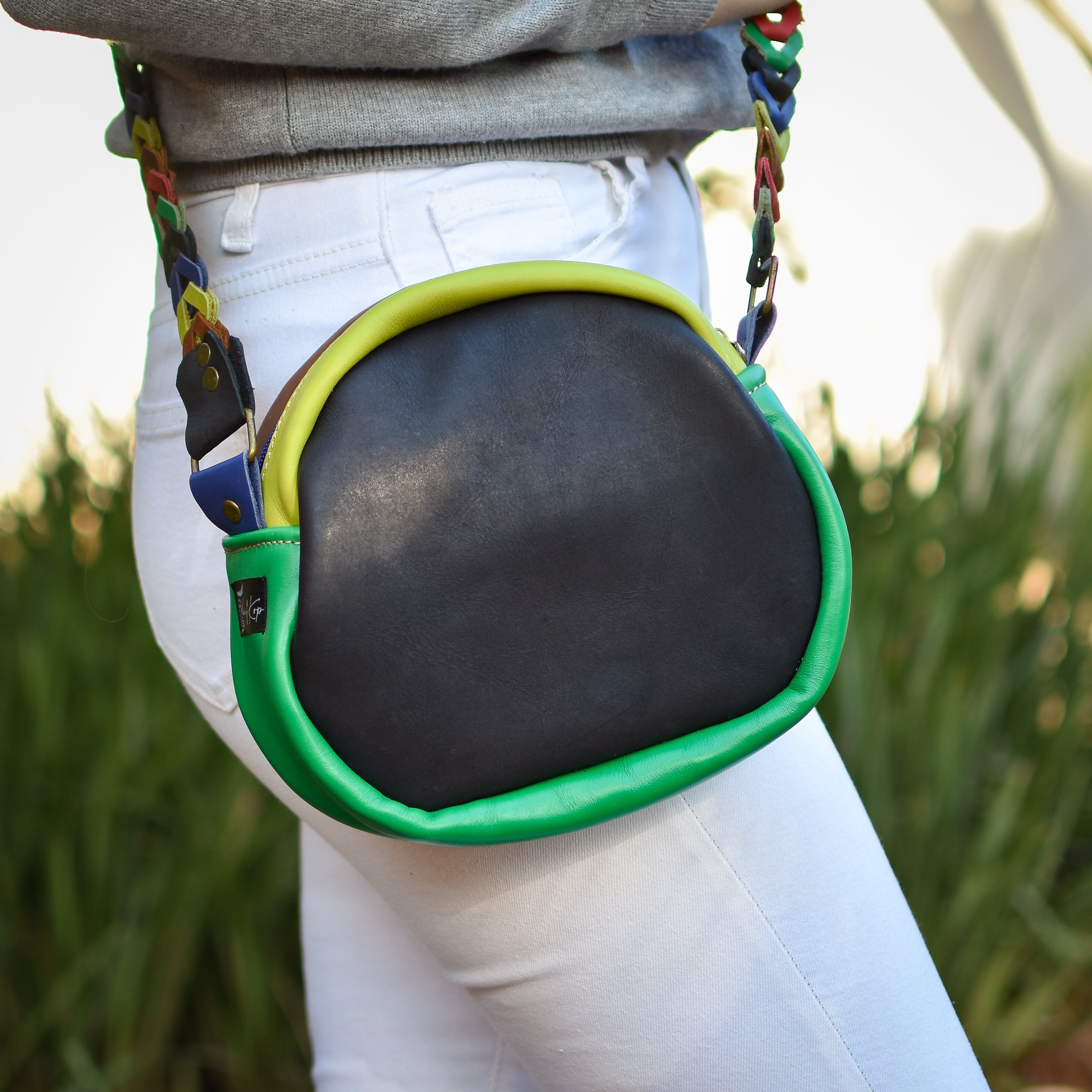 Handbag Stripes/Red/Green