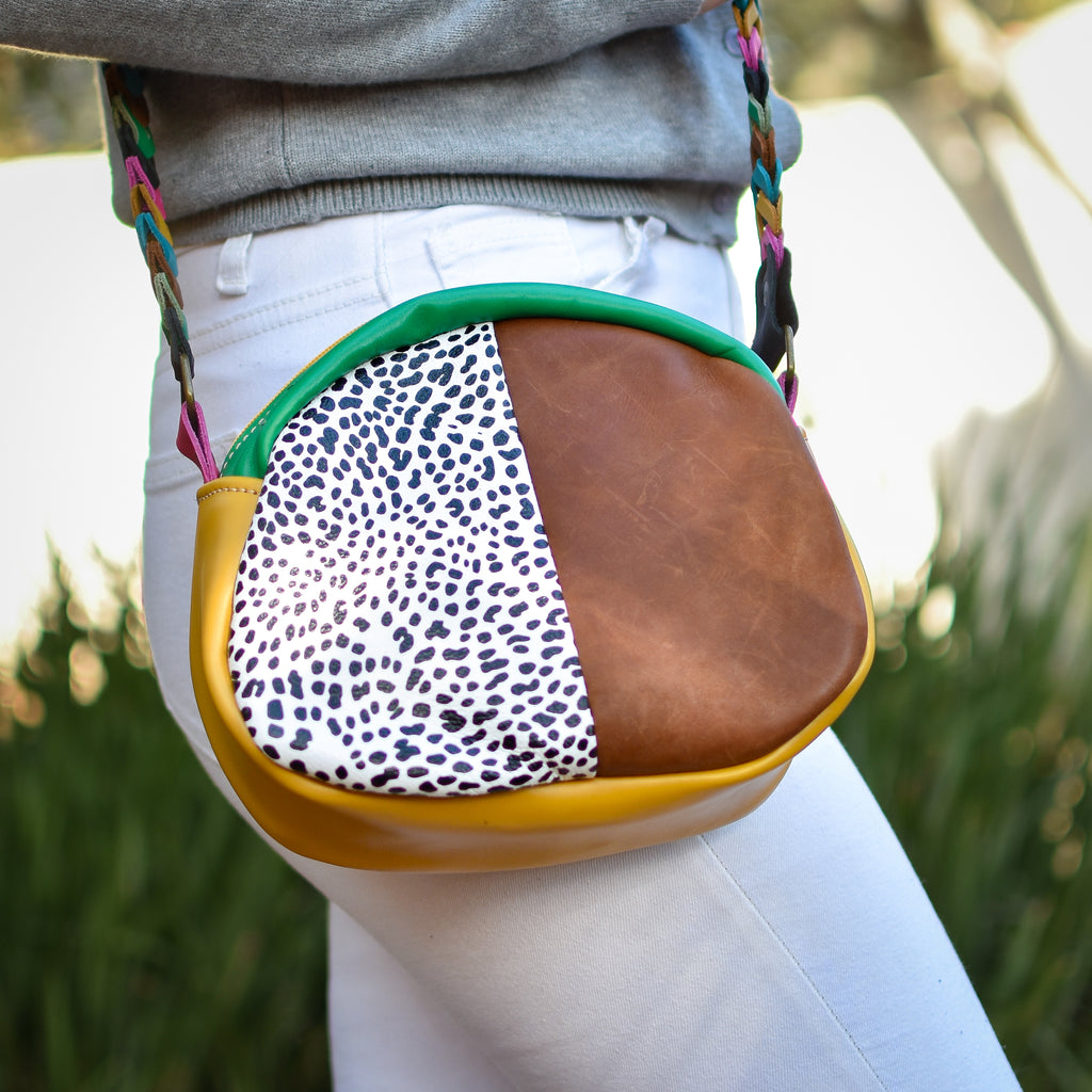 Handbag Print/Tan/Mustard