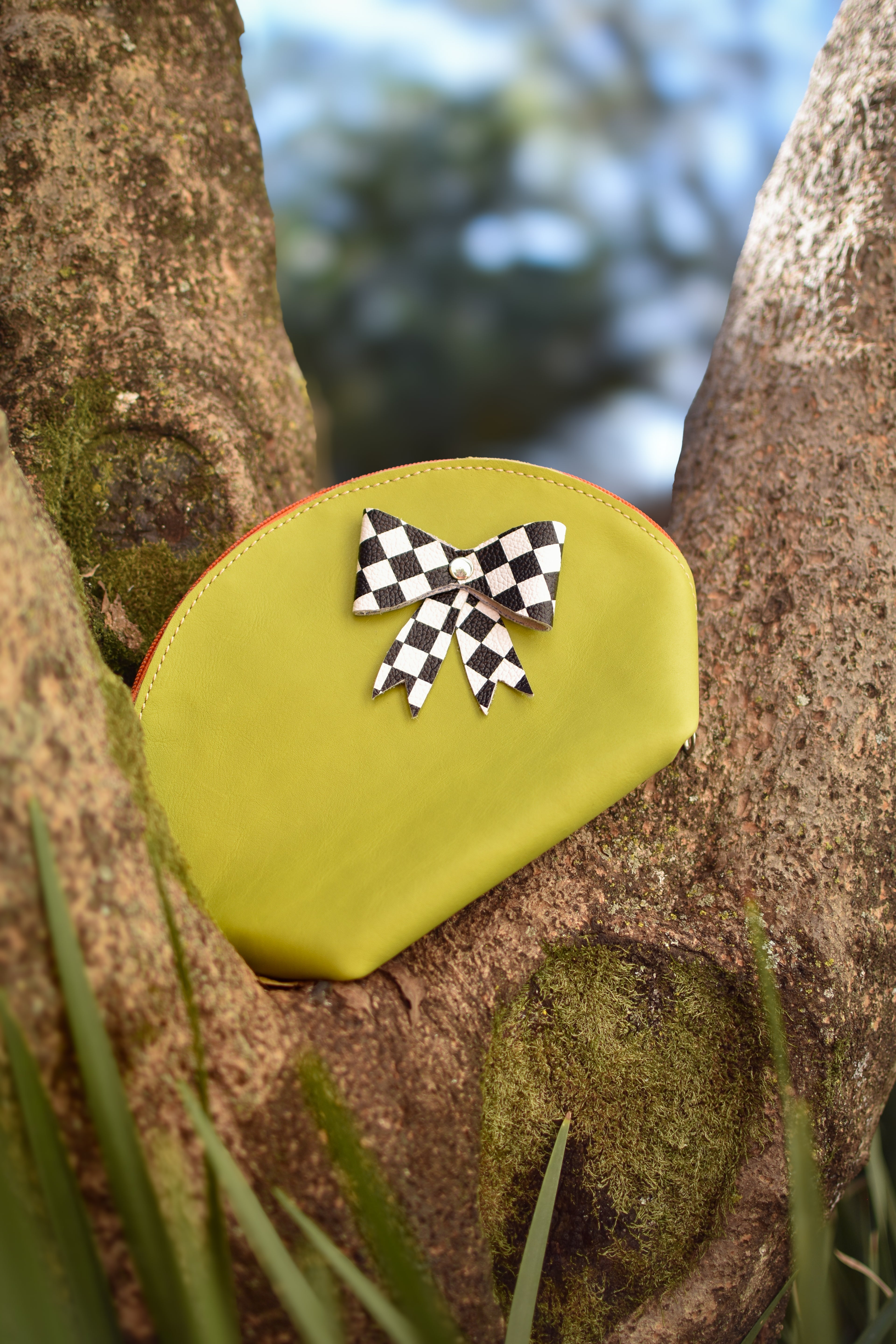 Makeup Bag Green/Check