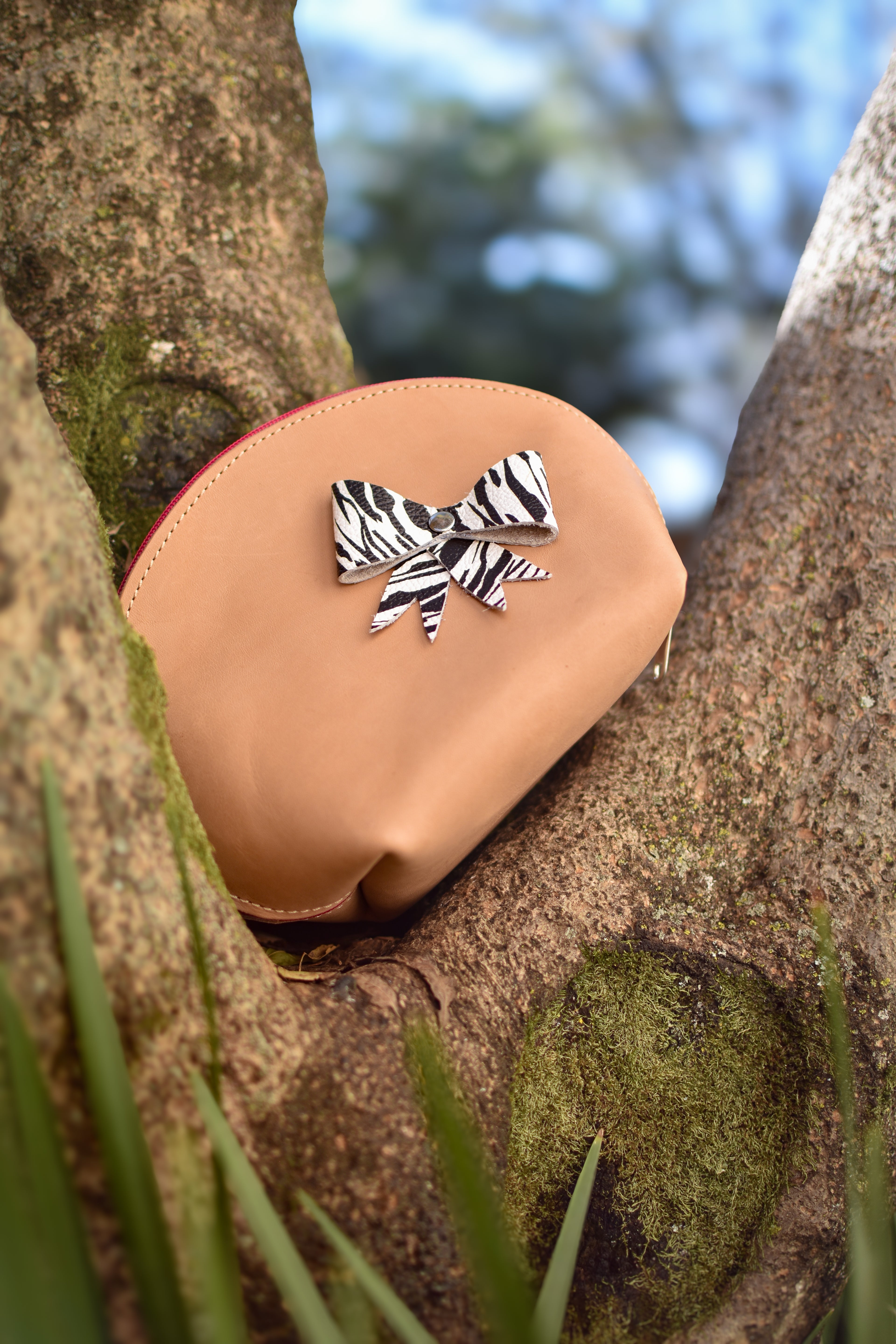 Makeup Bag Brown/Zebra