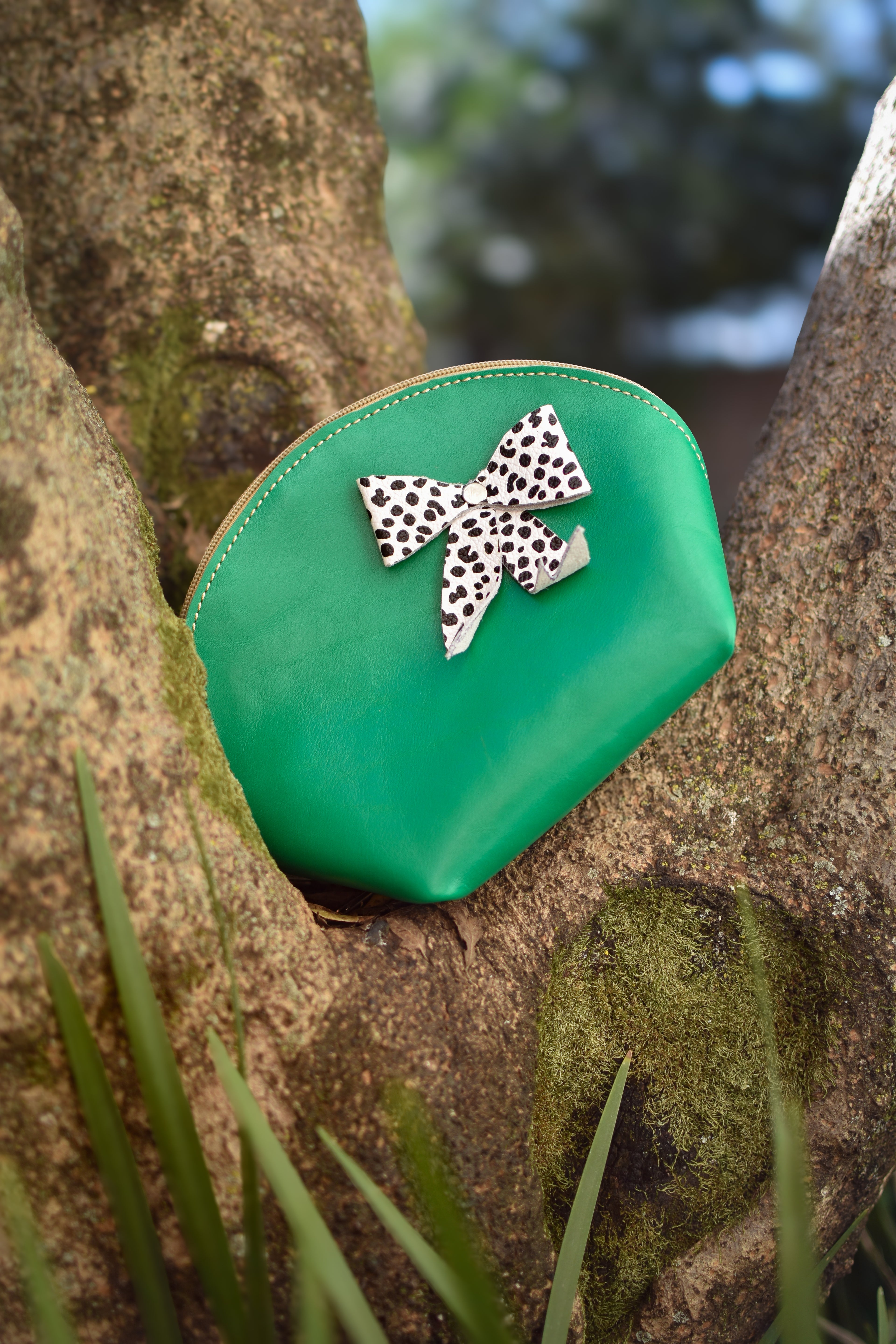 Makeup Bag Bottle Green/Print