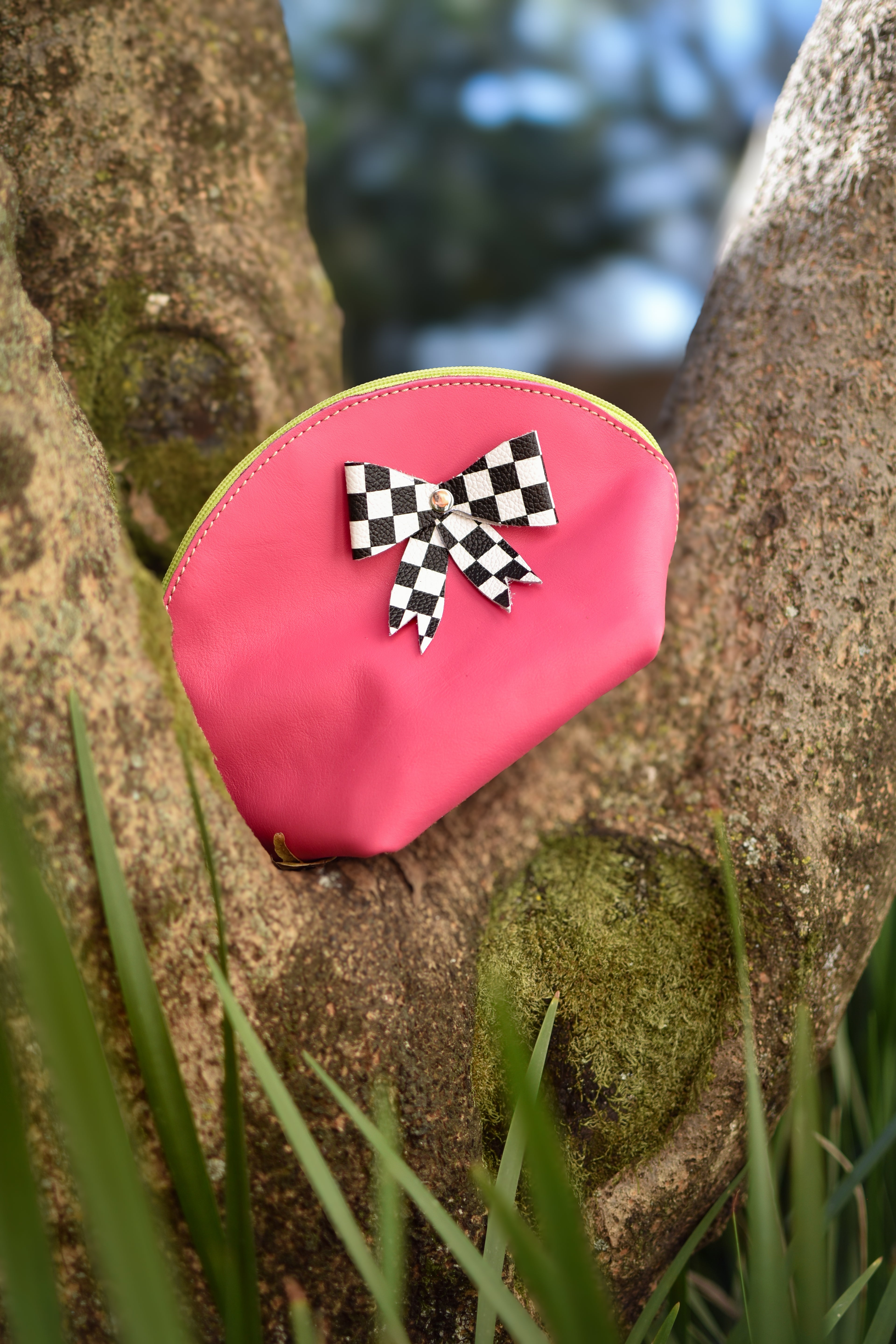 Makeup Bag Pink/Check