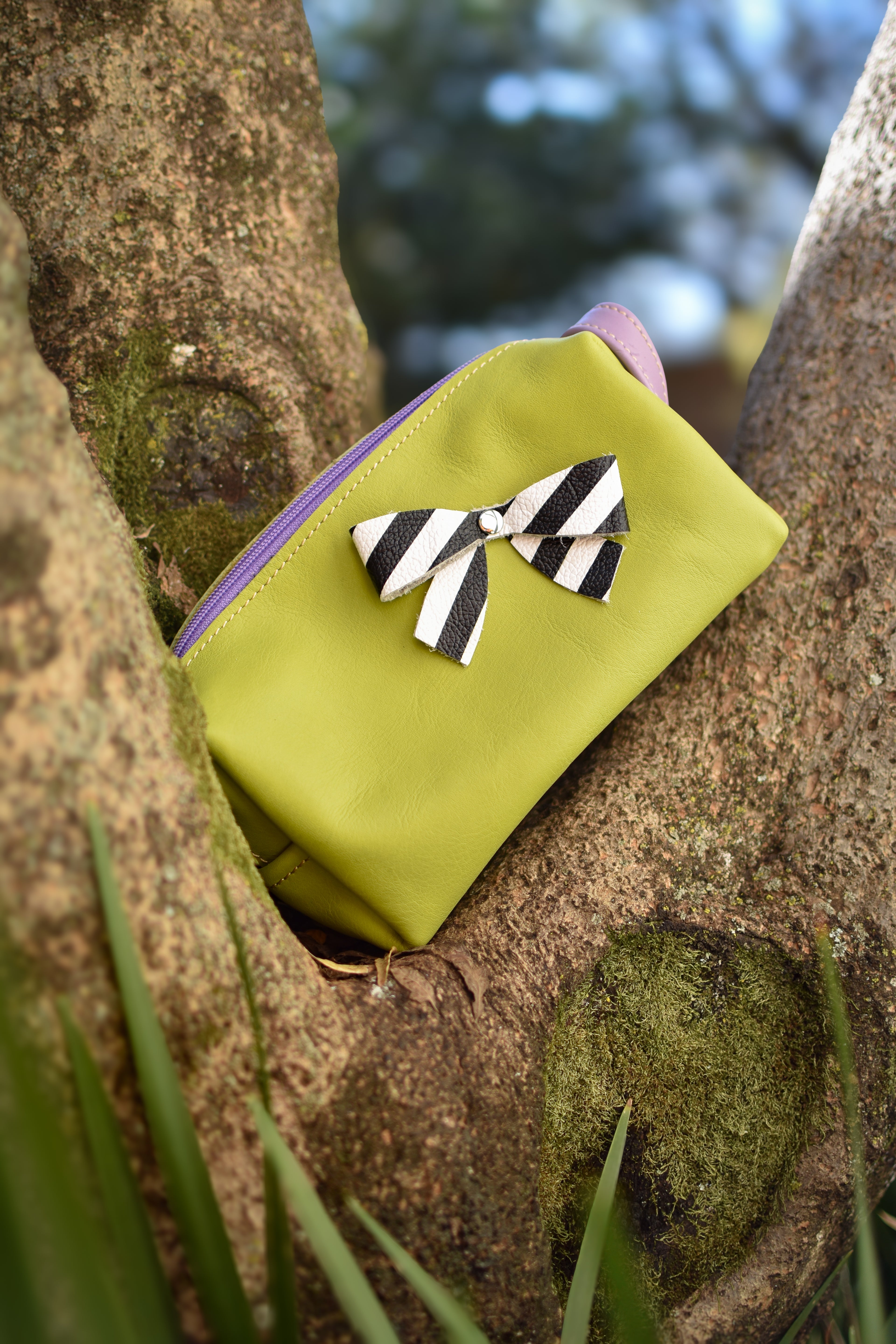 Pencil Bag Green & Bow