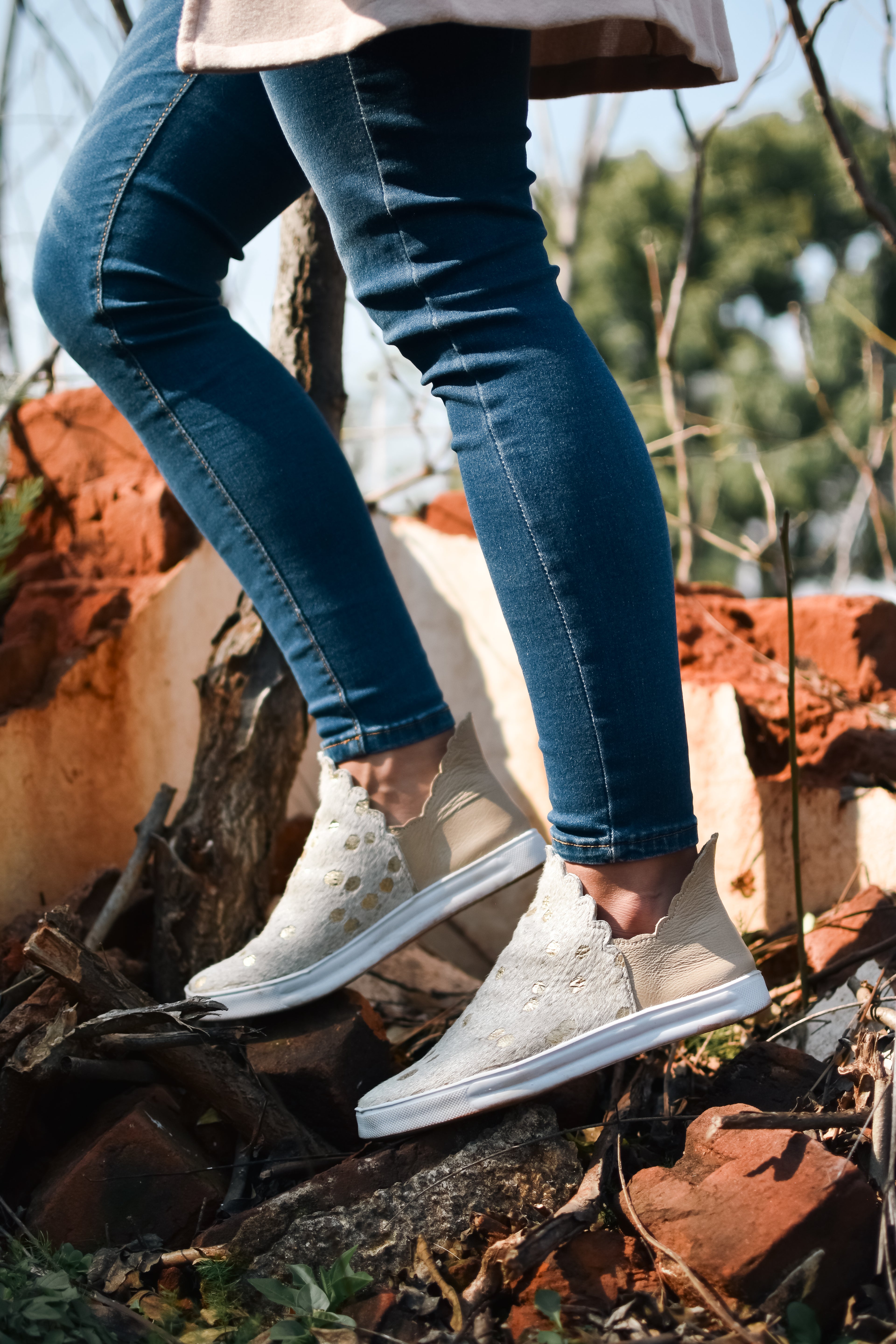 Olga Sneaker Boot Gold