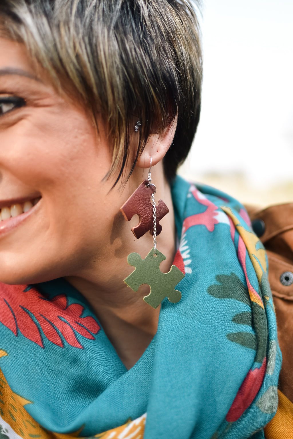Puzzle Earring (1 Piece)