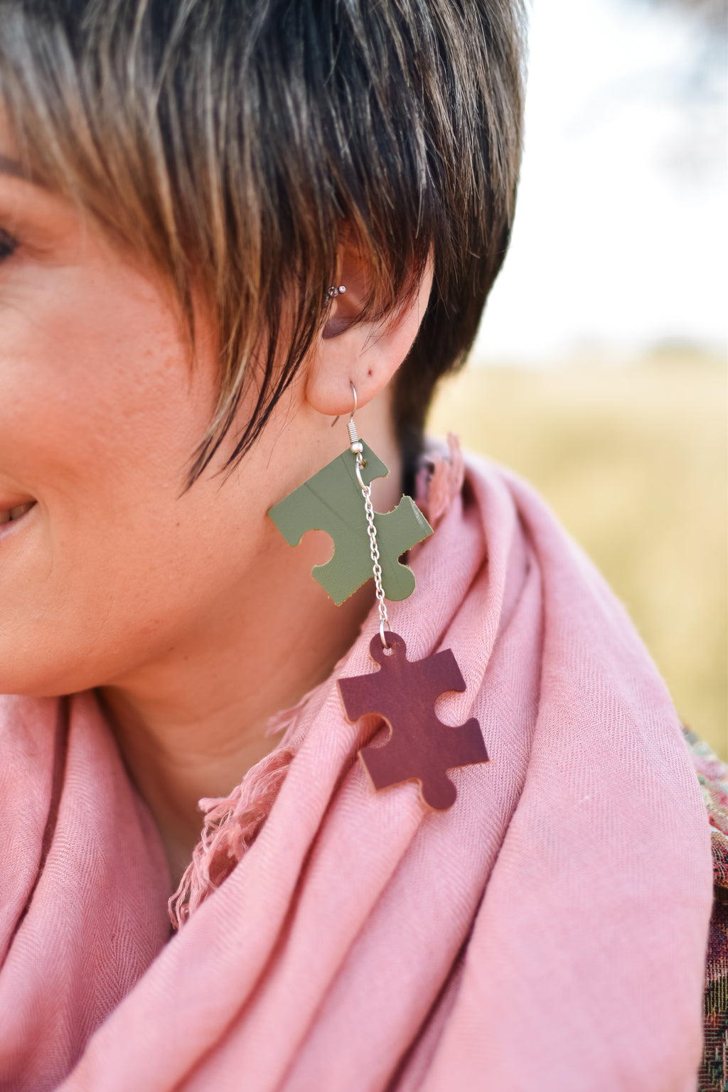 Puzzle Earring (1 Piece)