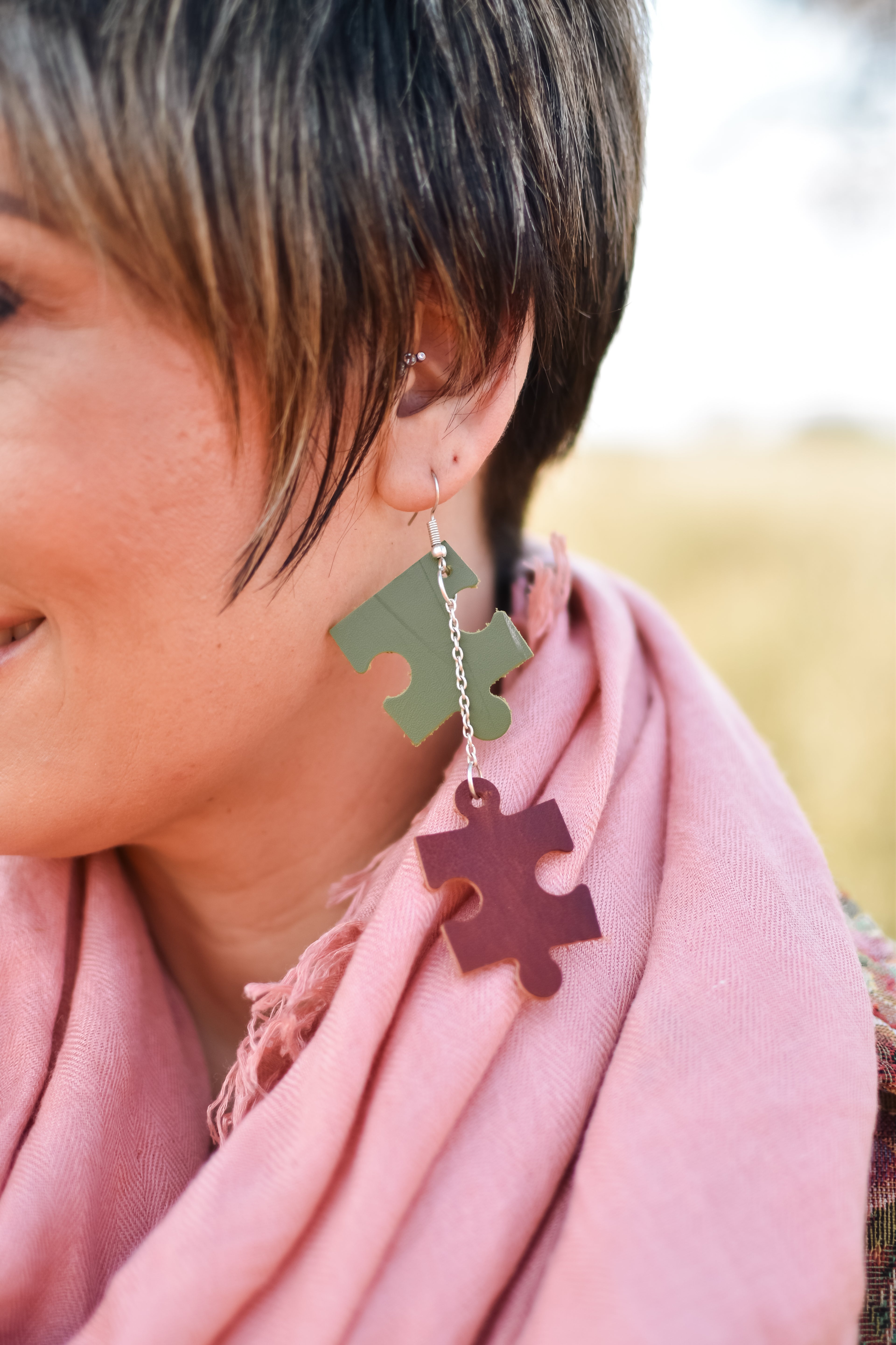 Puzzle Earring (1 Piece)