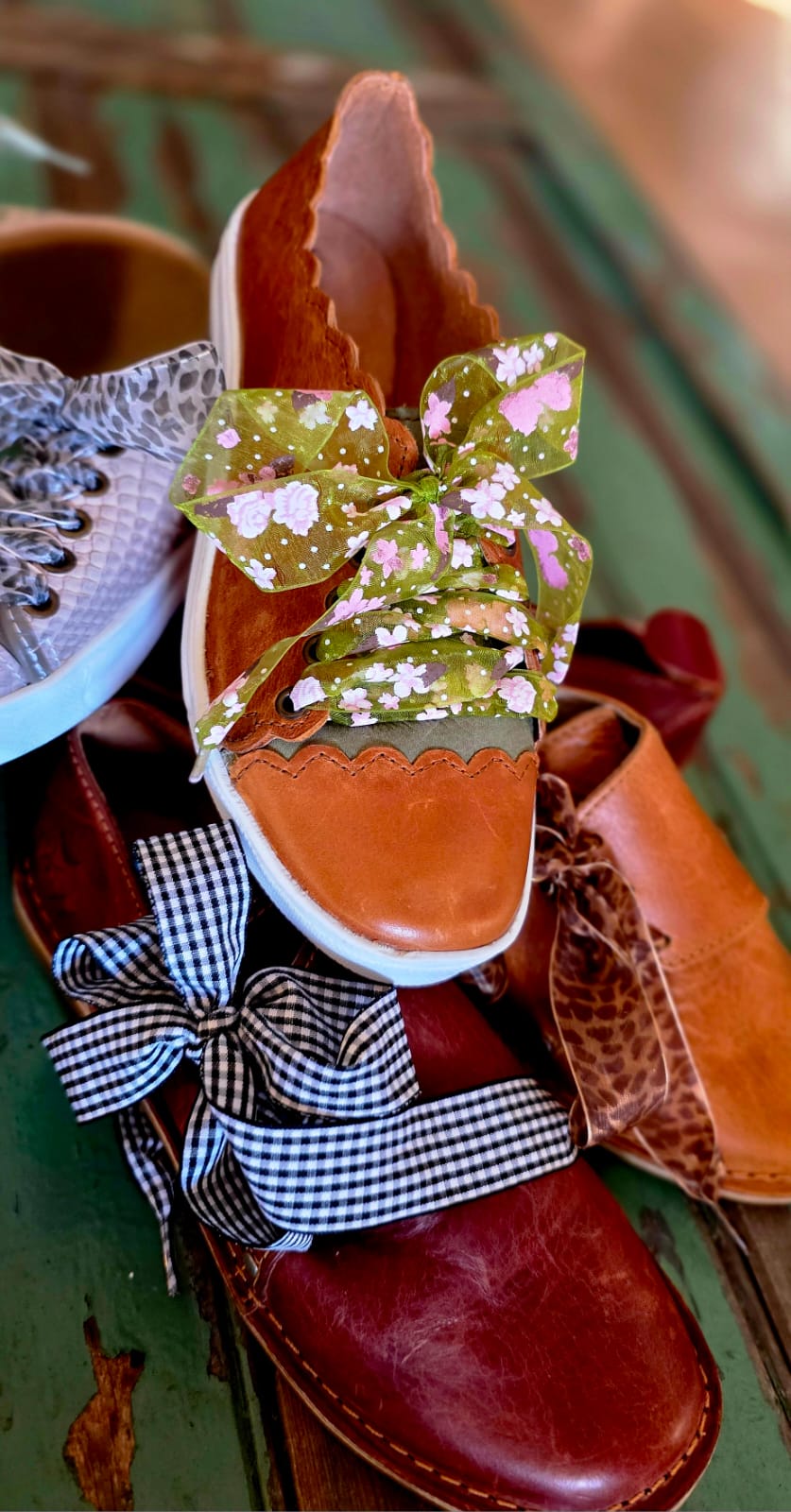 Funky shoe laces Printed Chiffon
